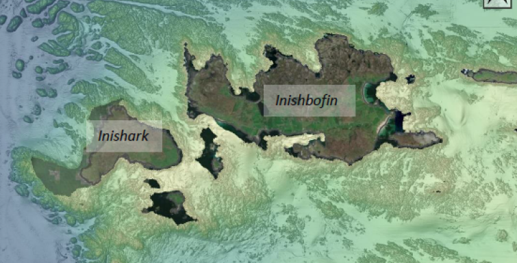 Bathymetry Overview of Inishbofin and Inishark