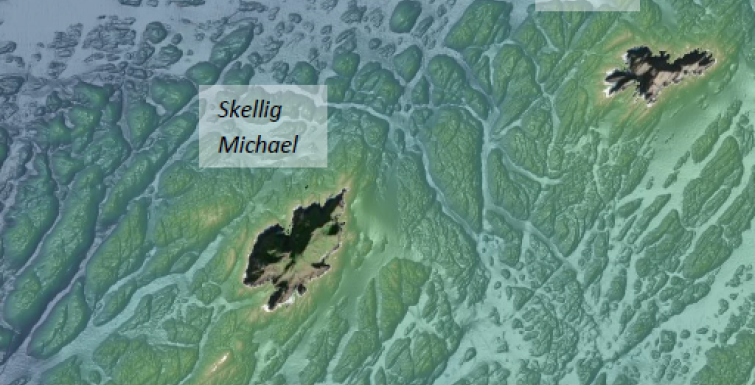 Bathymetry Overview of Skellig Islands